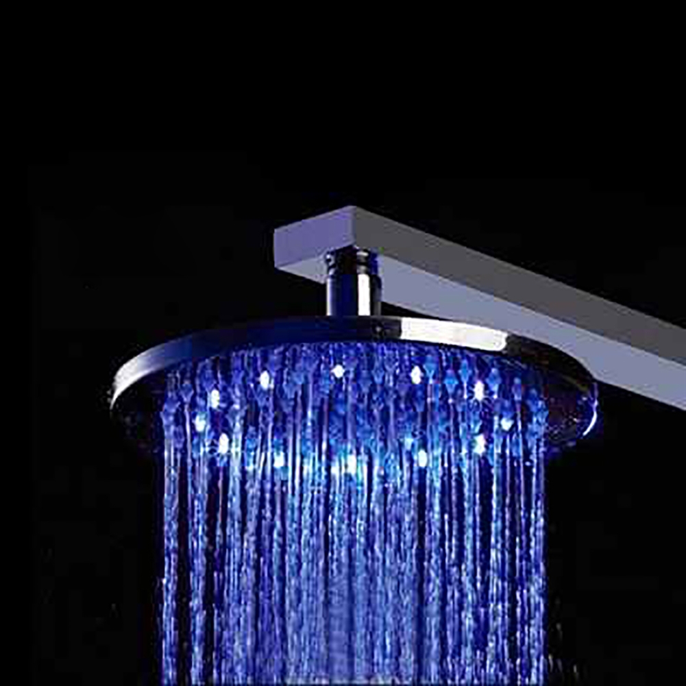 FontanaShowers 16" Round LED Rainfall Showerhead